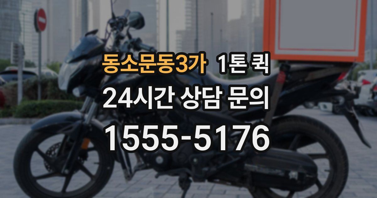 동소문동3가 1톤 퀵