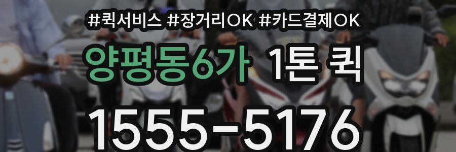 양평동6가 1톤 퀵