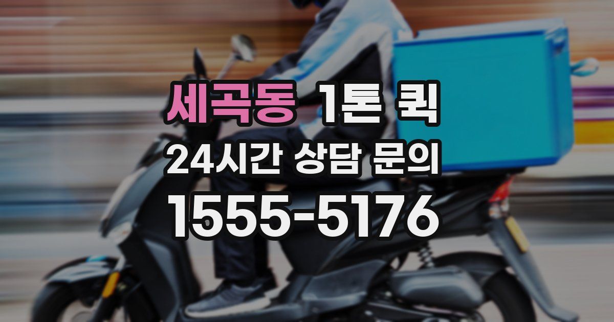 세곡동 1톤 퀵