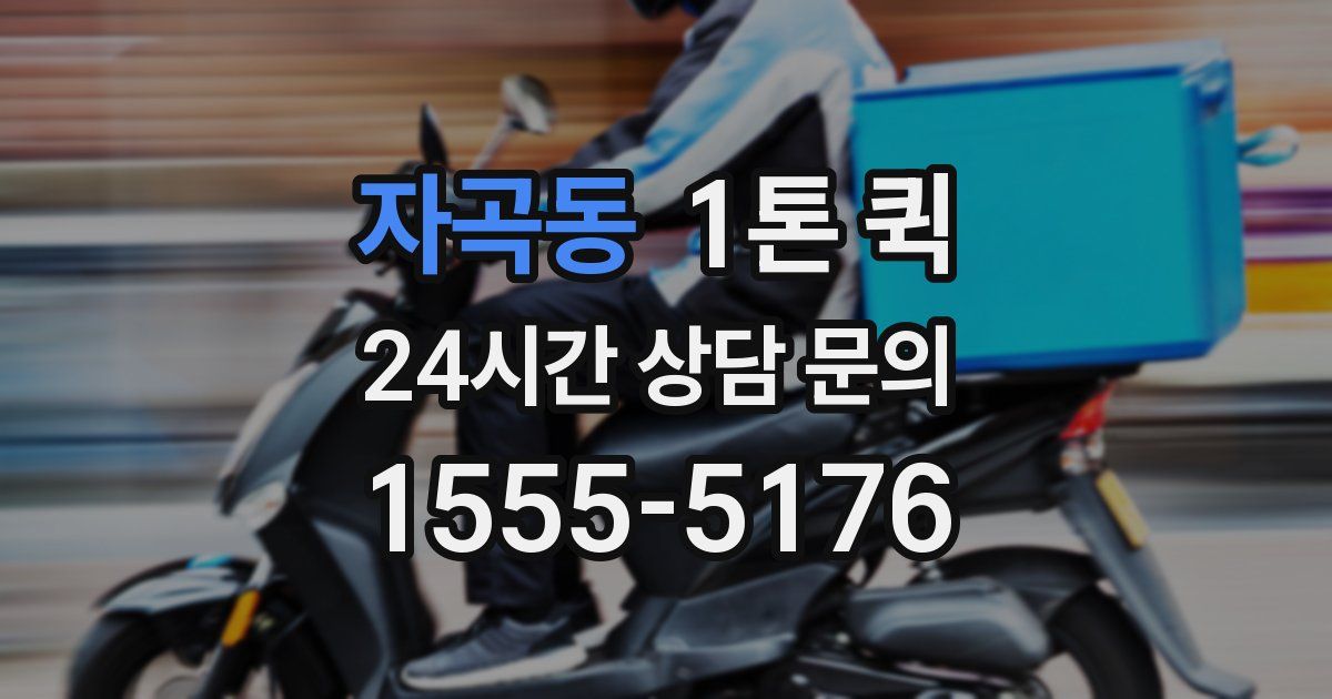 자곡동 1톤 퀵