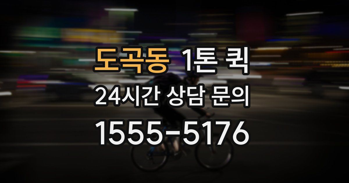 도곡동 1톤 퀵