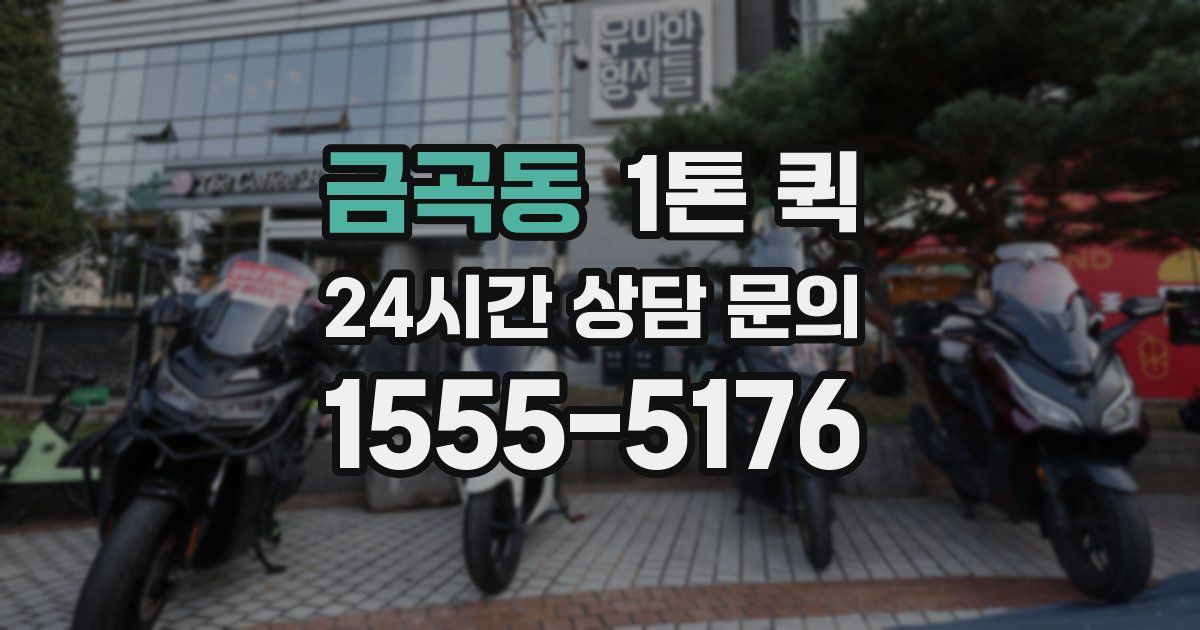 금곡동 1톤 퀵