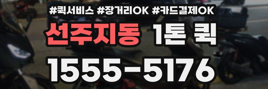 선주지동 1톤 퀵