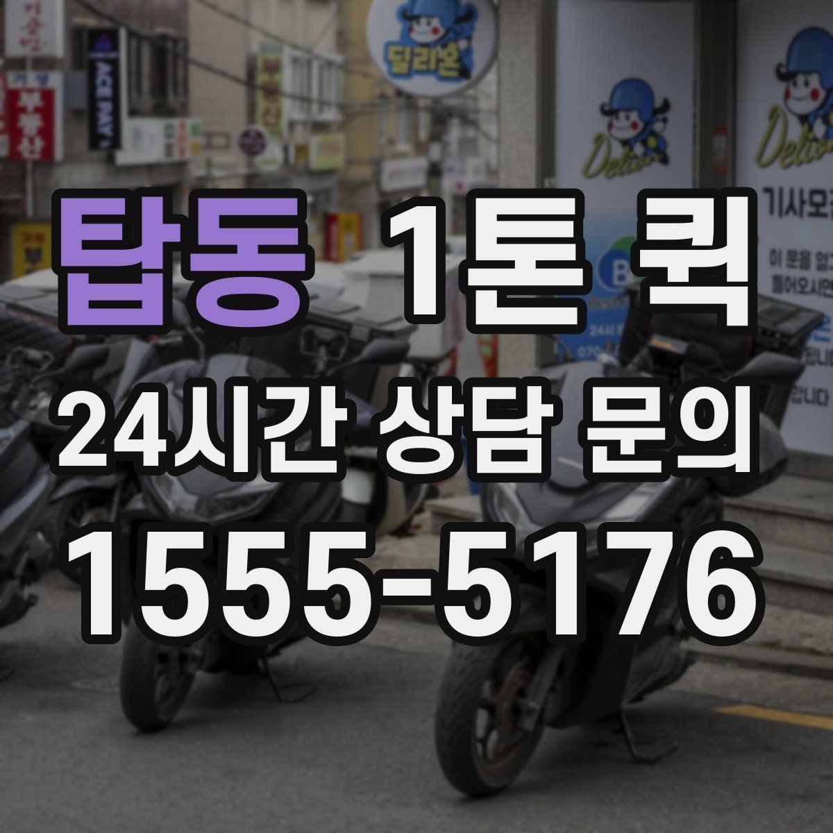 탑동 1톤 퀵