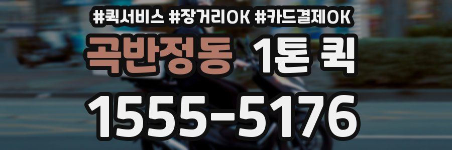 곡반정동 1톤 퀵