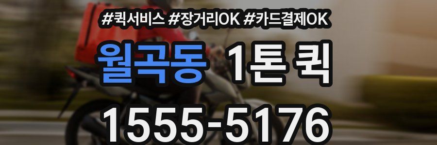 월곡동 1톤 퀵