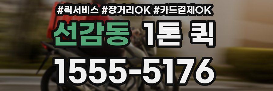 선감동 1톤 퀵