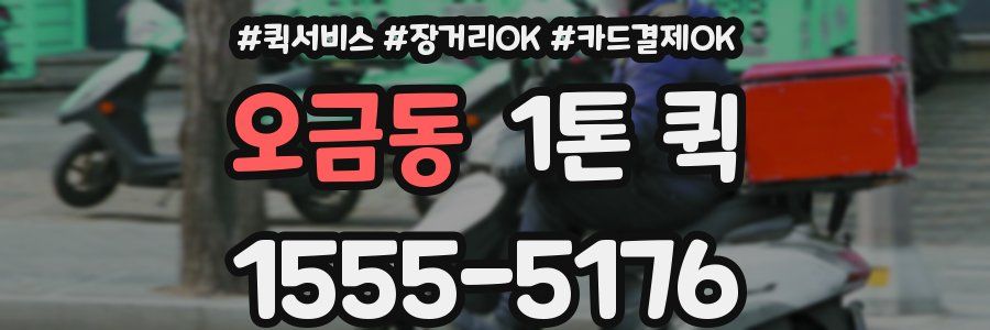 오금동 1톤 퀵