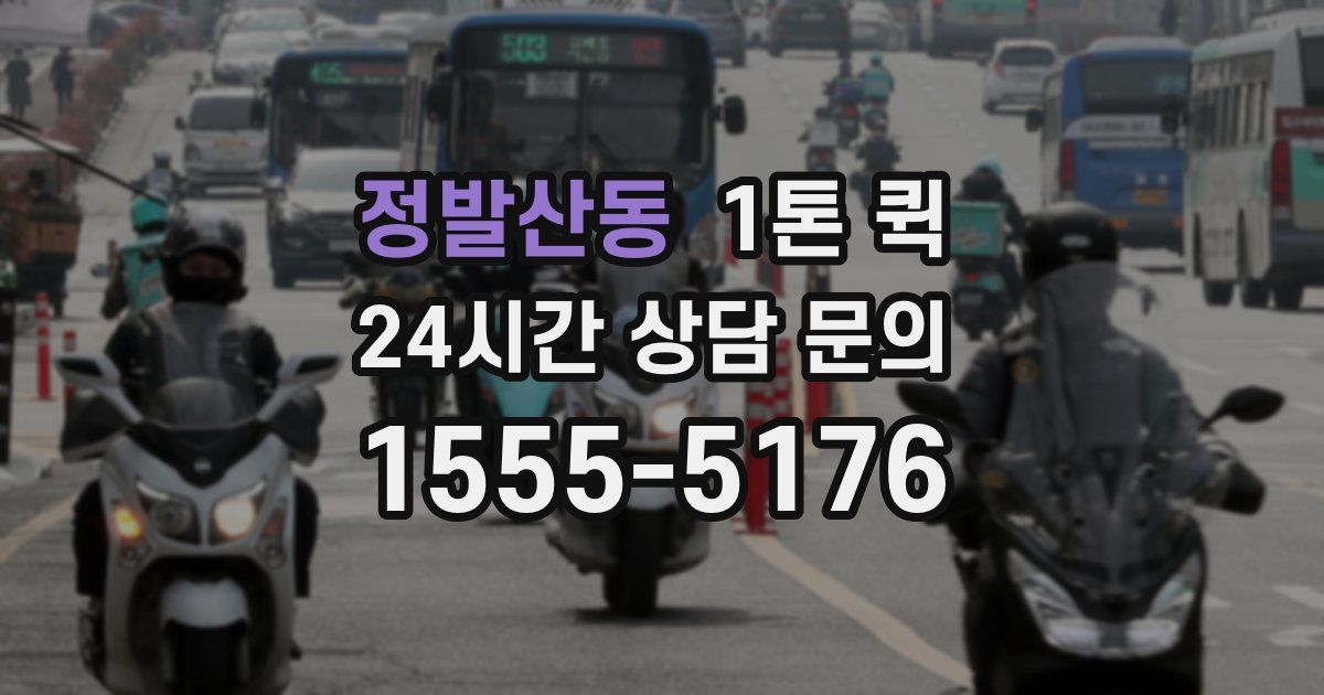 정발산동 1톤 퀵