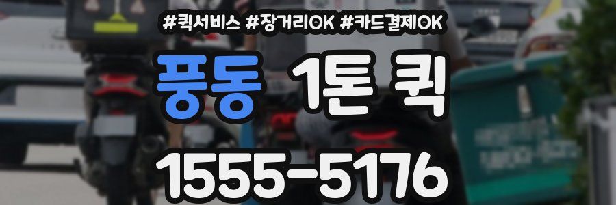 풍동 1톤 퀵