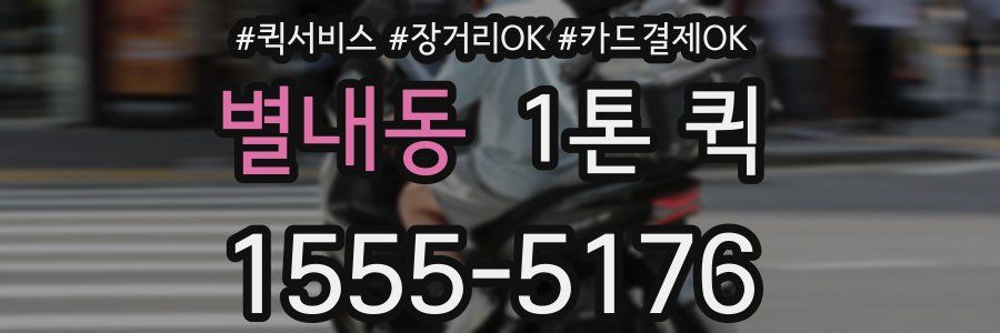 별내동 1톤 퀵