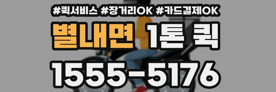 별내면 1톤 퀵