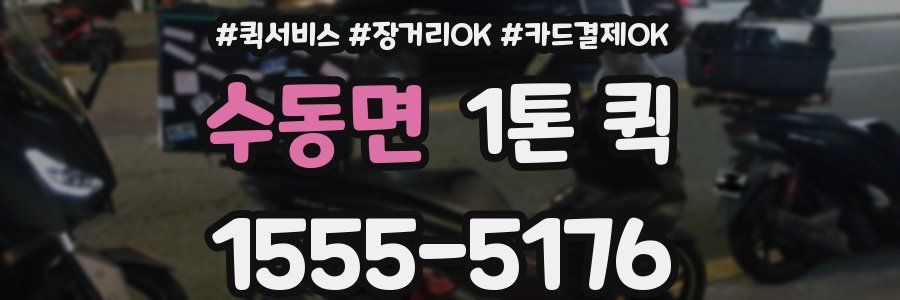 수동면 1톤 퀵