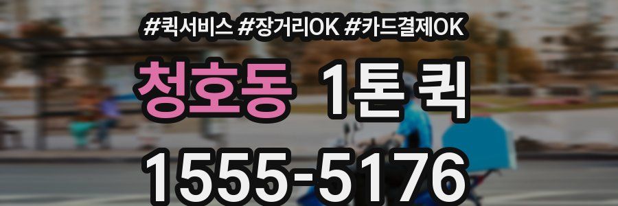 청호동 1톤 퀵
