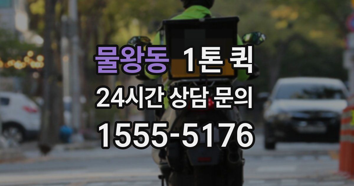 물왕동 1톤 퀵