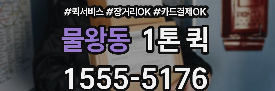 물왕동 1톤 퀵
