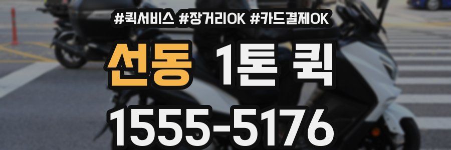 선동 1톤 퀵