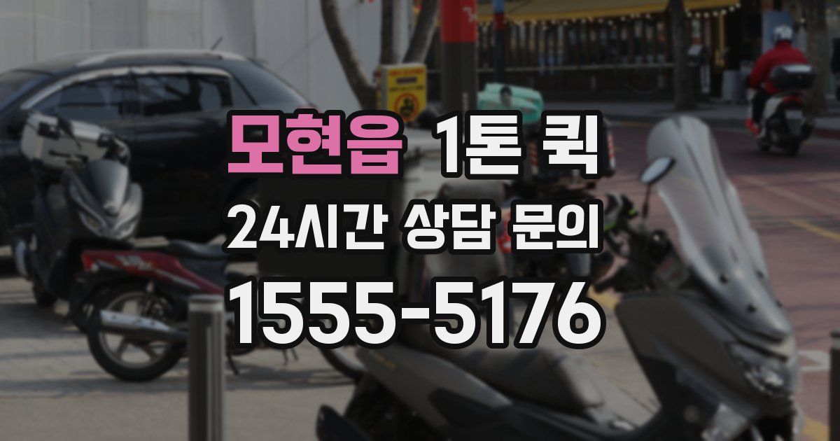 모현읍 1톤 퀵