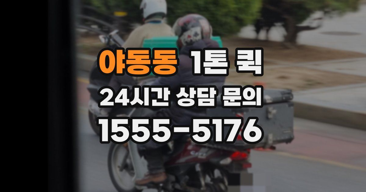야동동 1톤 퀵