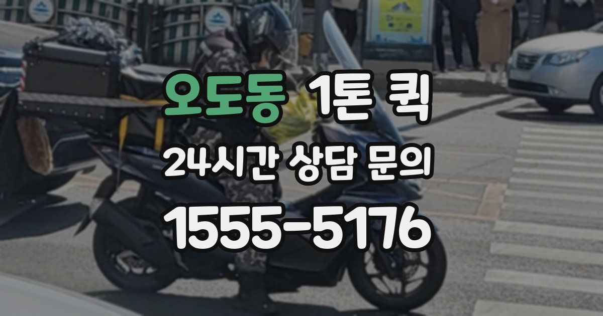 오도동 1톤 퀵