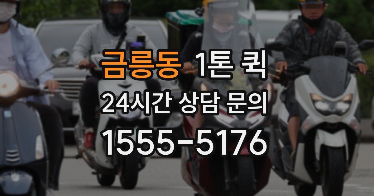 금릉동 1톤 퀵