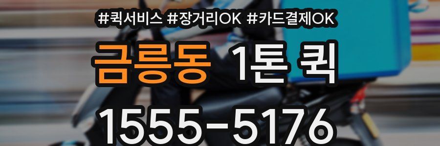 금릉동 1톤 퀵