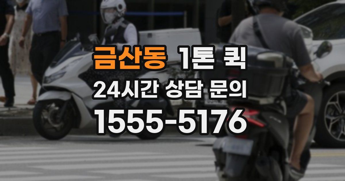 금산동 1톤 퀵