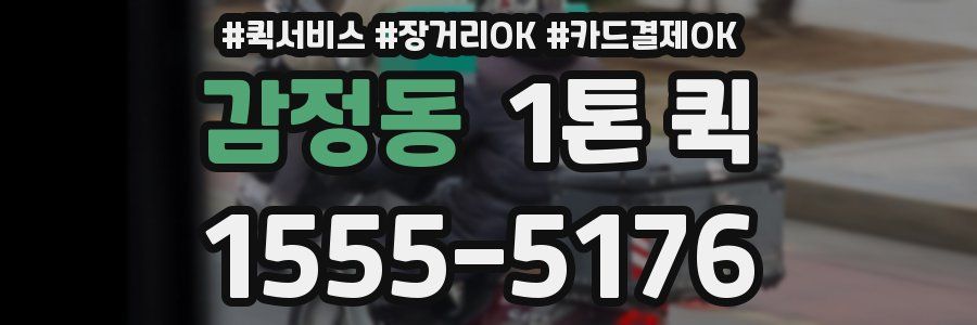 감정동 1톤 퀵