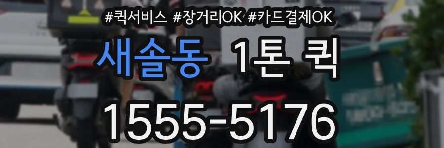 새솔동 1톤 퀵