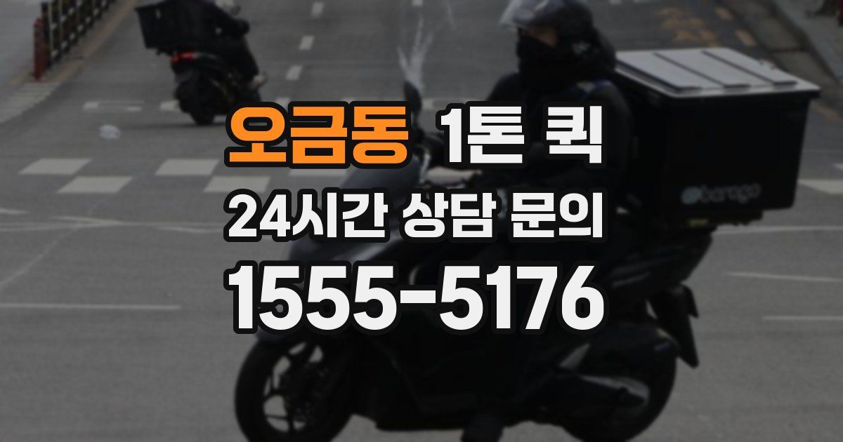 오금동 1톤 퀵