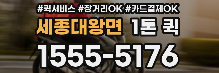 세종대왕면 1톤 퀵