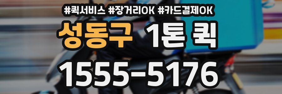 성동구 1톤 퀵
