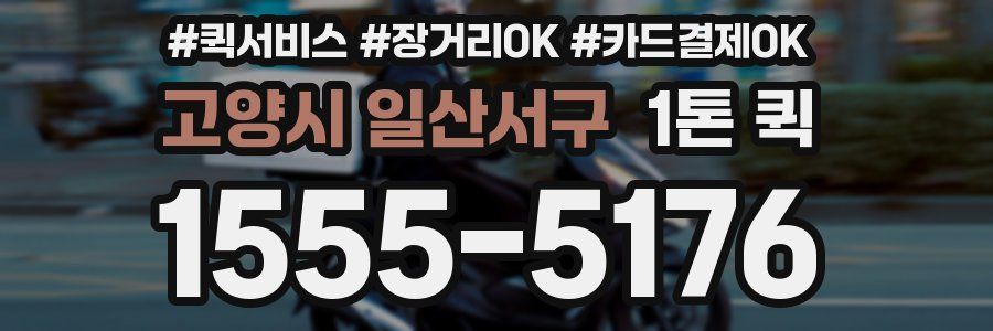 고양시 일산서구 1톤 퀵