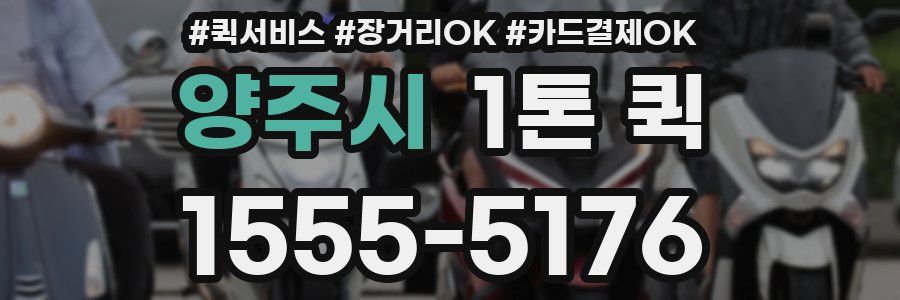 양주시 1톤 퀵