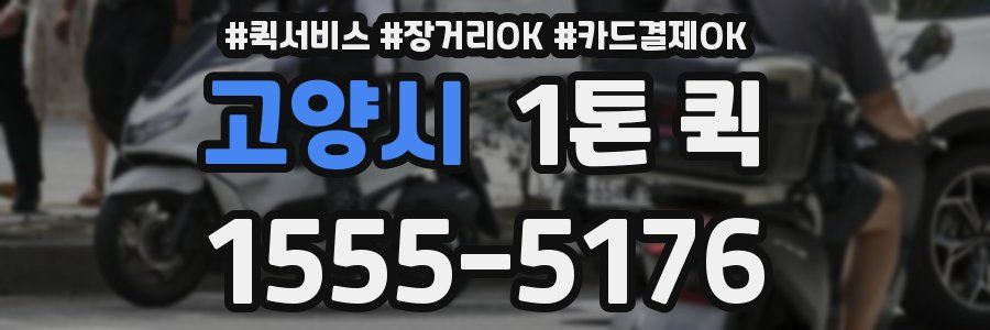 고양시 1톤 퀵