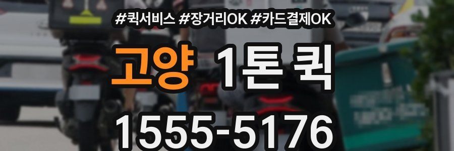고양 1톤 퀵
