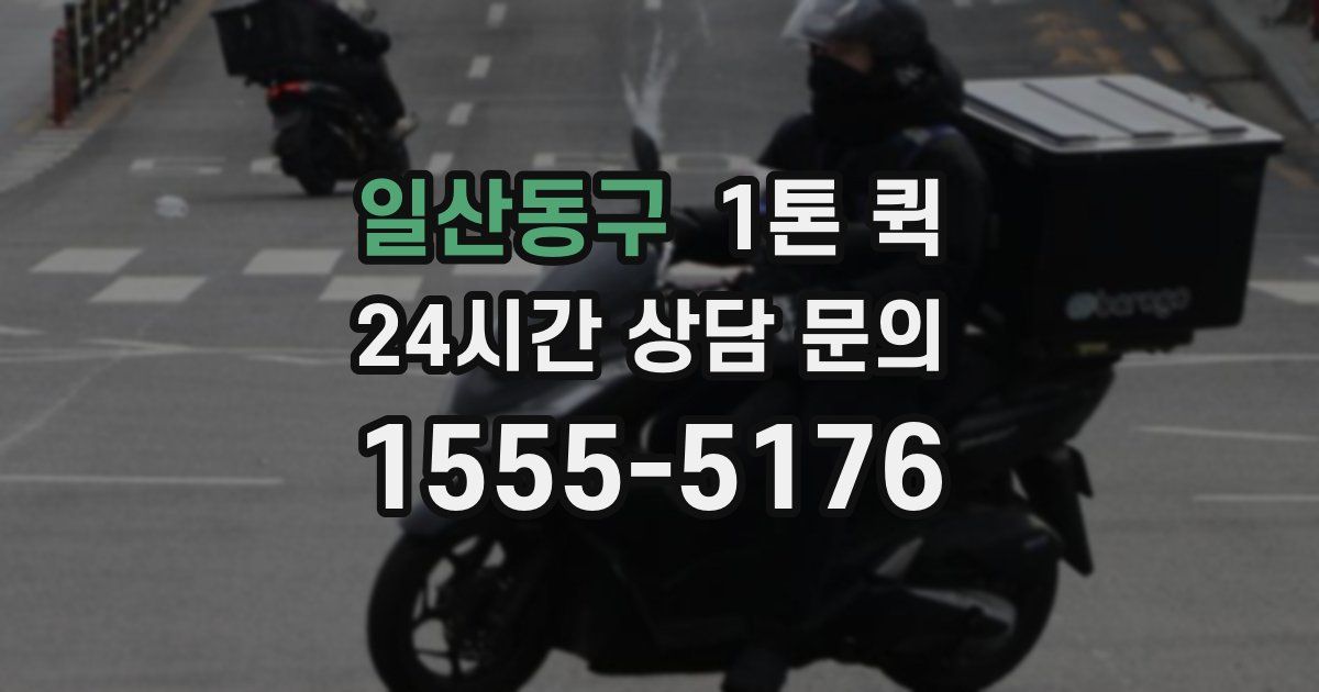 일산동구 1톤 퀵