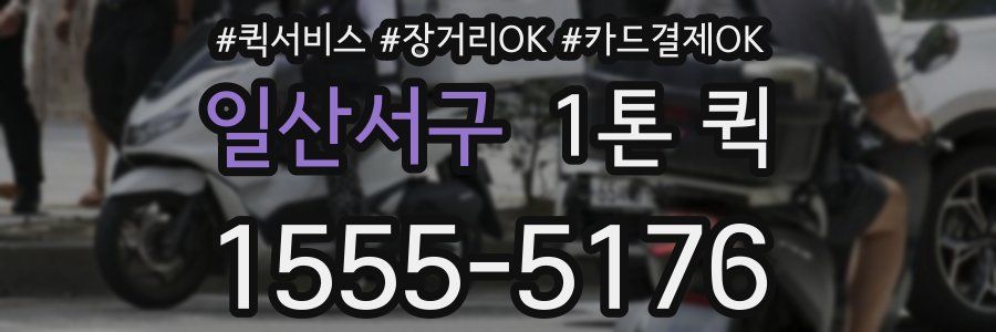 일산서구 1톤 퀵