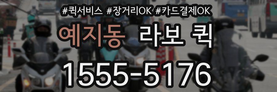 예지동 라보 퀵