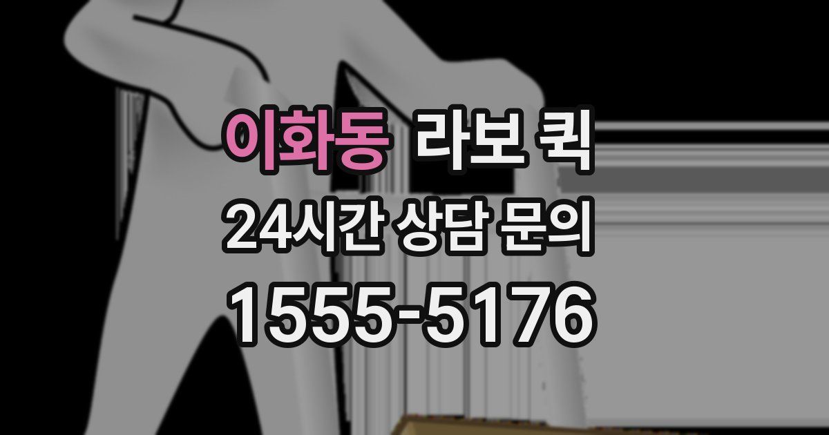 이화동 라보 퀵