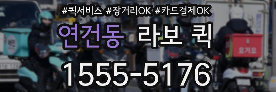 연건동 라보 퀵