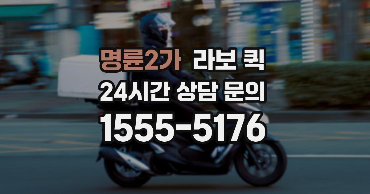 명륜2가 라보 퀵