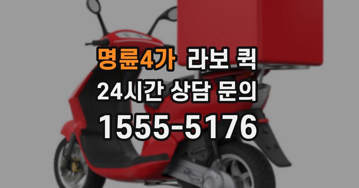 명륜4가 라보 퀵