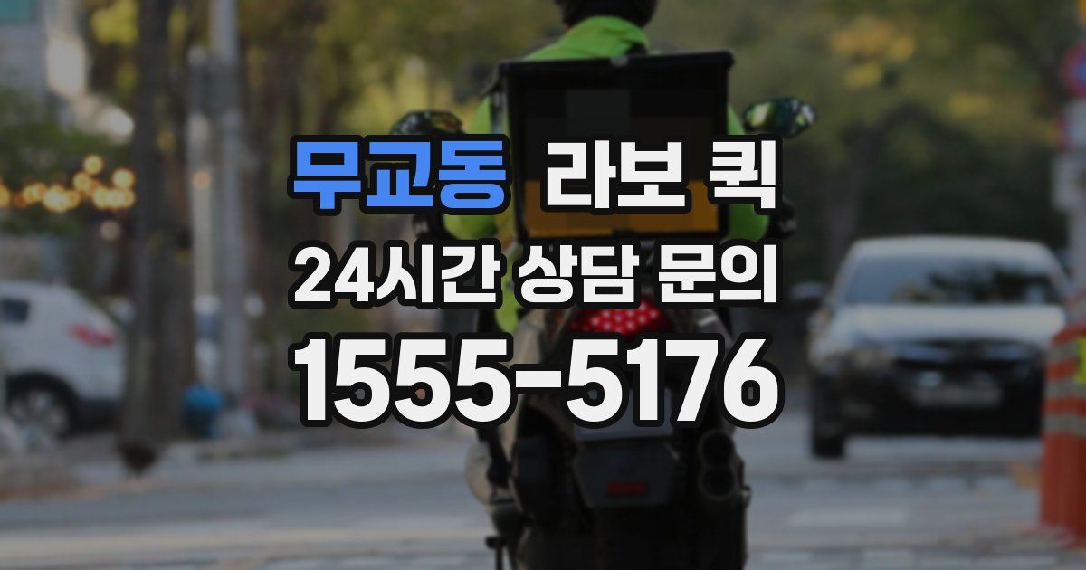 무교동 라보 퀵