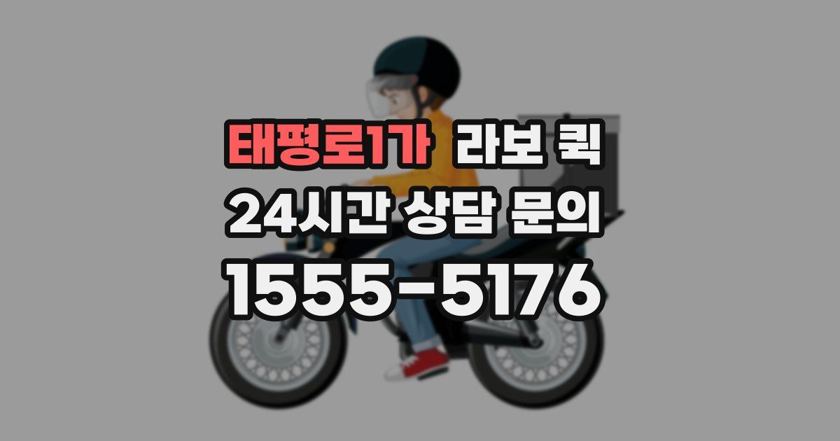 태평로1가 라보 퀵