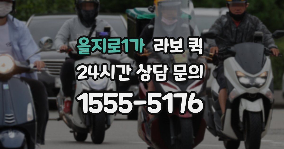 을지로1가 라보 퀵