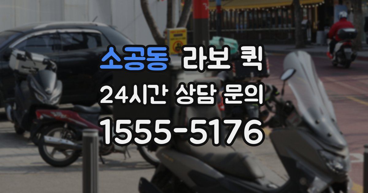 소공동 라보 퀵