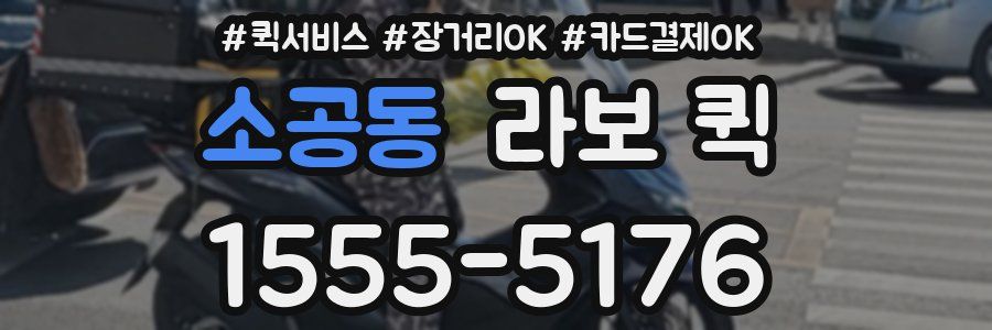 소공동 라보 퀵