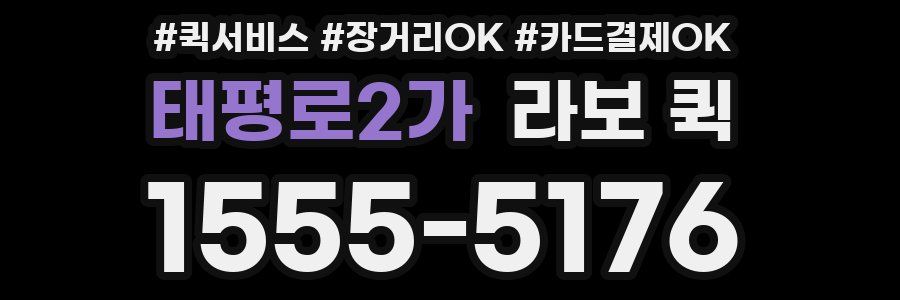 태평로2가 라보 퀵