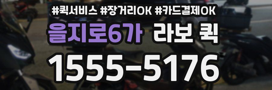 을지로6가 라보 퀵